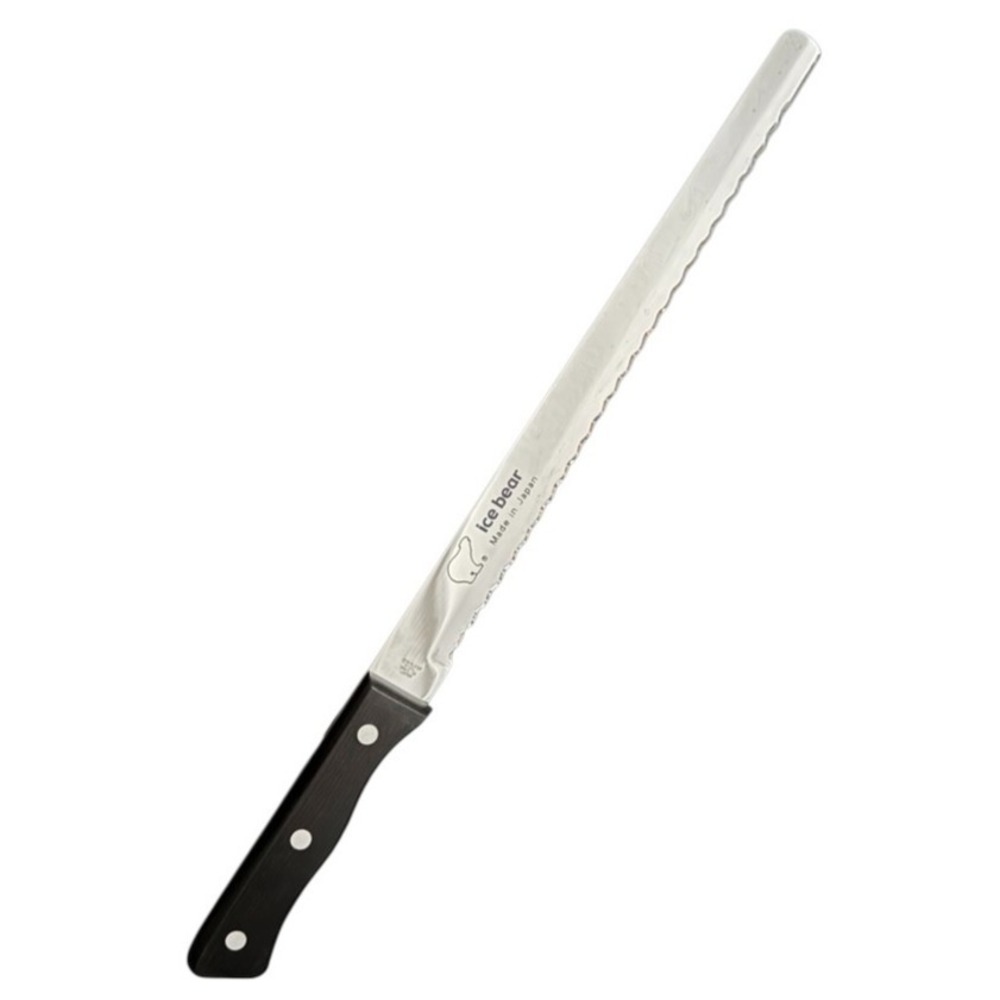Ice Bear 10" Serrated Knife bread Stainless Steel Japan Wood Handle 11.051.2208